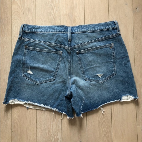 NWT Madewell Relaxed Mid-Length Denim Shorts Size 32 - Picture 2 of 10